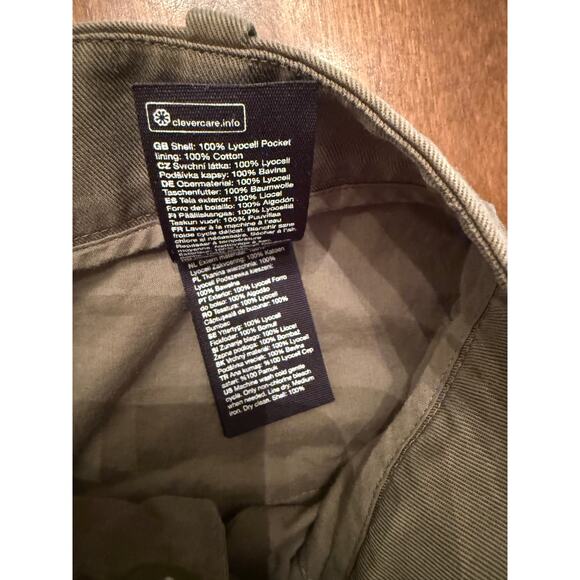 & Other Stories Women's Green Tapered Front High Rise Trouser Pants Size 4 - Picture 5 of 12